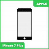 Стекло + OCA в сборе с рамкой для Apple iPhone 7 Plus олеофобное покрытие, черный