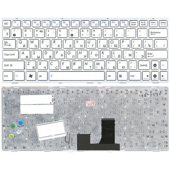 Клавиатура нeтбука ASUS Eee PC 1008 белая