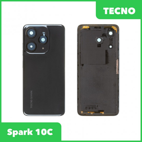 Задняя крышка для Tecno Spark 10C (KI5k) (черный)