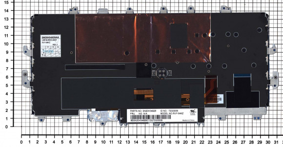 Клавиатура для ноутбука Lenovo ThinkPad Yoga X1 1st Gen 2016, черная с рамкой и подсветкой