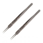 Пинцет прямой MaYuan MY-26 с отверстиями в комплекте 2 шт