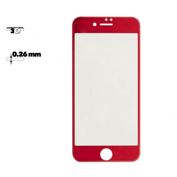 Защитное стекло Remax Gener Anti Blue-ray 3D Glass для Apple iPhone 7 с рамкой, красное