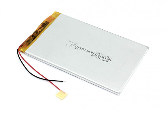 Аккумулятор Li-Pol (батарея) 2.5*60*100мм 2pin 3.7V, 2500mAh
