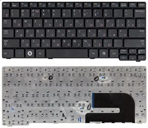 Клавиатура для ноутбука ноутбука Samsung N140, N144, N145, N148, N150, черная