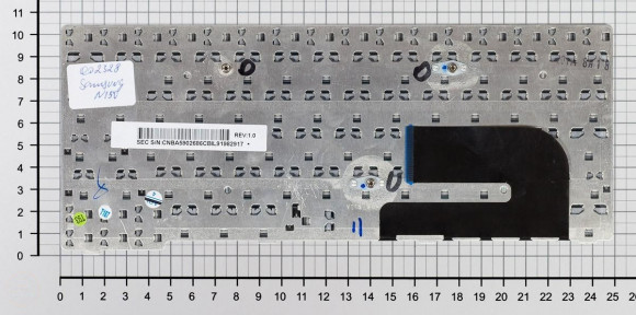 Клавиатура для ноутбука ноутбука Samsung N140, N144, N145, N148, N150, черная