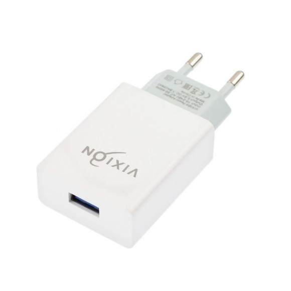 Сетевое зарядное устройство L4 (1-USB, 1A), белый (Vixion) Сетевое зарядное устройство L4 (1-USB, 1A), белый (Vixion)