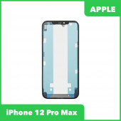 Стекло + OCA в сборе с рамкой для Apple iPhone 12 Pro Max олеофобное покрытие Z, черный Стекло + OCA в сборе с рамкой для Apple iPhone 12 Pro Max олеофобное покрытие Z, черный