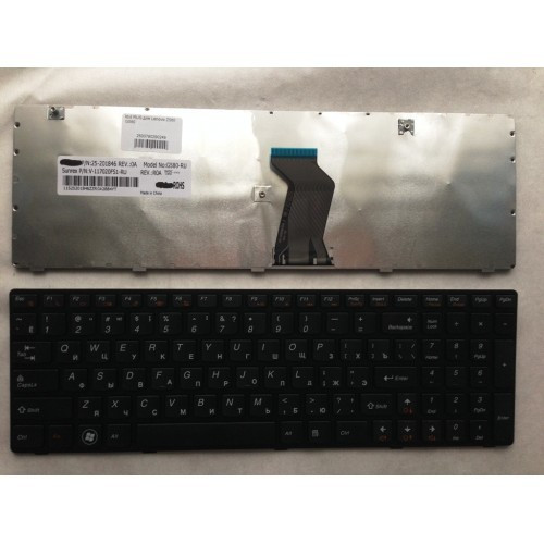 Клавиатура для ноутбука Lenovo Z580 G580 РУССКАЯ РАСКЛАДКА