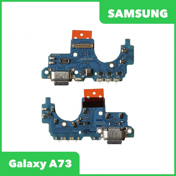 Системный разъем (разъем зарядки) для Samsung Galaxy A73 SM-A736, микрофон