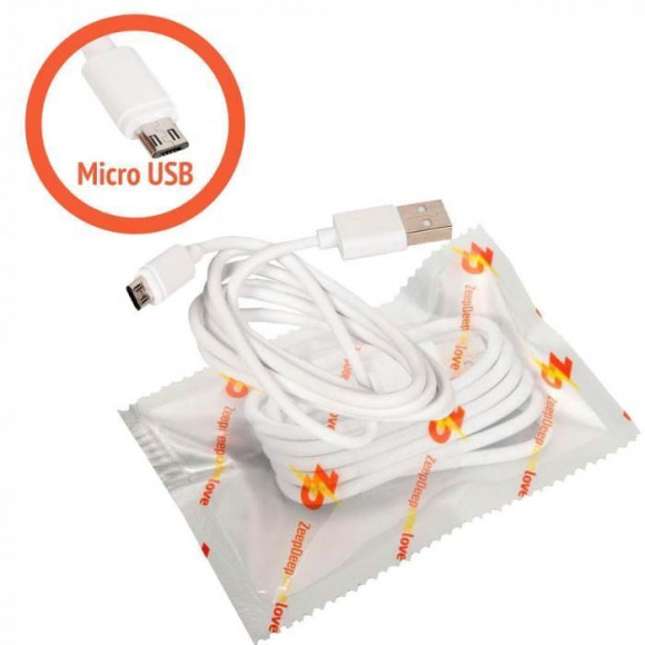 кабель Micro USB ZeepDeep OneLove 3A FastCharging, 1m, white