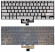 Клавиатура для ноутбука Asus ZenBook UX433FA серебристая с подсветкой