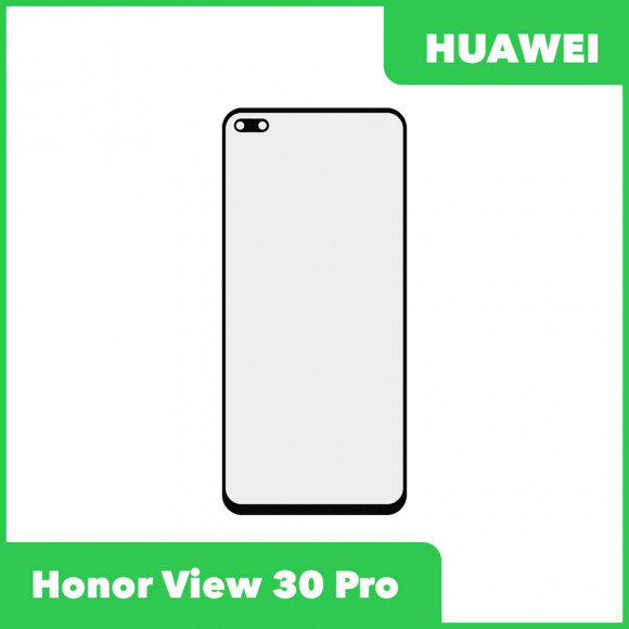 Стекло + OCA пленка для переклейки Huawei Honor View 30 Pro (OXF-AN10), черный