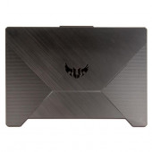 Крышка экрана (матрицы) Asus FA506IH, FA506II, FA506IU, FA506IV, FX506LH, FX506LI черная, с красной оконтовкой, пластик (потертости или маленькие цара