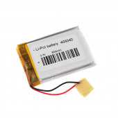 Аккумулятор 3.7v 600mAh 40x30x3 мм (2 pin)