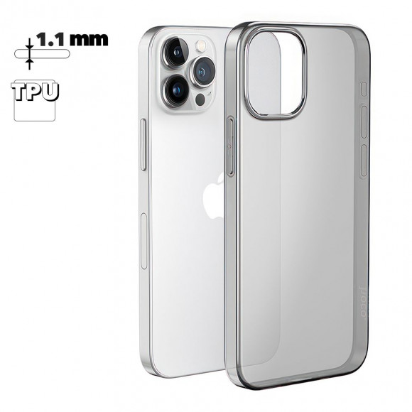 Чехол HOCO Light для Apple iPhone 15 Pro Max, TPU (прозрачный/черный)