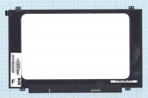 Матрица NT140WHM-N44 V8.0, 14", 1366x768 (HD), 30 pin, светодиодная (LED), Slim (тонкая), матовая, уши вверх/вниз