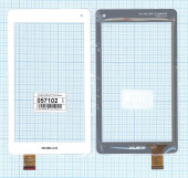 Тачскрин (сенсорное стекло) QSD E-C7119-01 для планшета NOBLEX T7013, 7", белый
