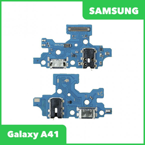 Системный разъем (разъем зарядки) для Samsung Galaxy A41 (A415F) и разъем гарнитуры, микрофон