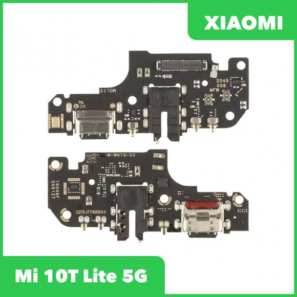 Системный разъем (разъем зарядки) для Xiaomi Mi 10T Lite 5G (M2007J17G), разъём гарнитуры, микрофон