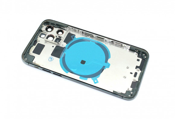 Задняя крышка (корпус) в сборе с рамкой для Apple iPhone 11 Pro, green