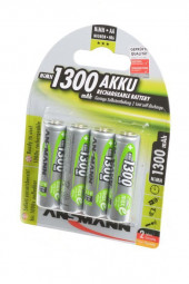 Аккумулятор Ansmann 5030792-RU MaxE 1300мАч AA BL4, 1 штука Аккумулятор Ansmann 5030792-RU MaxE 1300мАч AA BL4, 1 штука