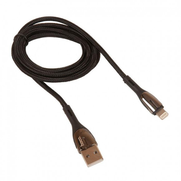 Кабель USB HOCO U89 Safeness USB - Lightning, 3A, 1.2 м, черный
