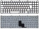 Клавиатура для ноутбука DNS W765S белая, без рамки широкий Enter Клавиатура для ноутбука DNS W765S белая, без рамки широкий Enter