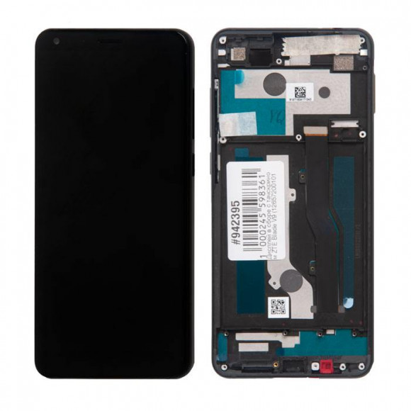Дисплей в сборе с тачскрином ZTE Blade V9 (126572001010) черный оригинал