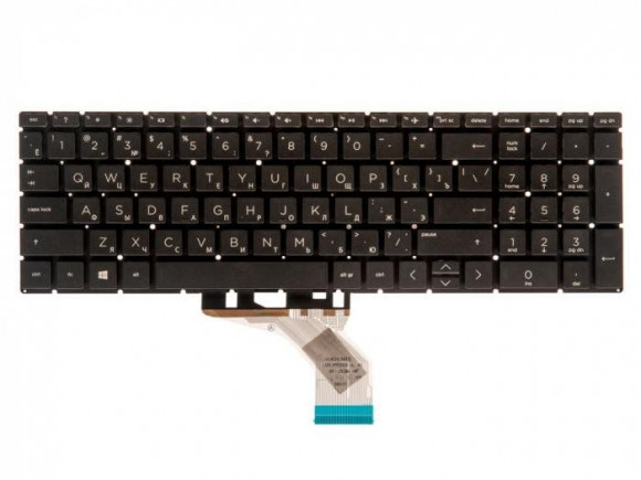 Клавиатура для ноутбука HP Pavilion 15t-db000, 15-db0000au,15-da, 15-da000, 15t-da000, 15-dw, черная, без рамки Версия 2