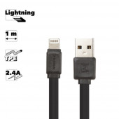 USB кабель Remax Fast Pro Cable RC-129i Apple 8-pin, черный USB кабель Remax Fast Pro Cable RC-129i Apple 8-pin, черный