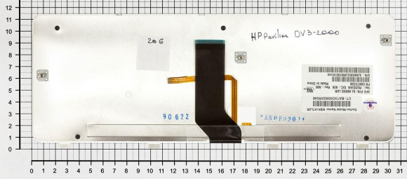 Клавиатура для ноутбука HP Pavilion DV3-2000, DV3-2100, черная с подсветкой