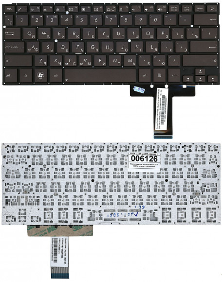 Клавиатура для ноутбука Asus UX31, UX31A, UX32, UX32A, черная (подсветка в комплект не входит)