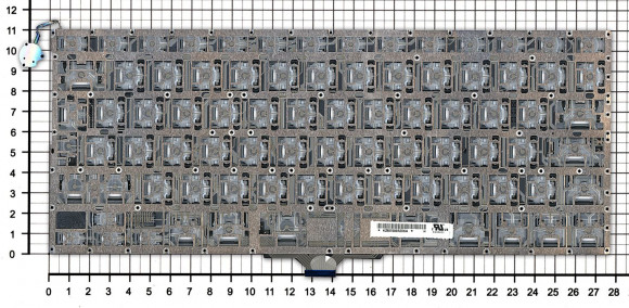 Клавиатура для ноутбука Apple Air A1304, A1237 13.3, черная, большой Enter