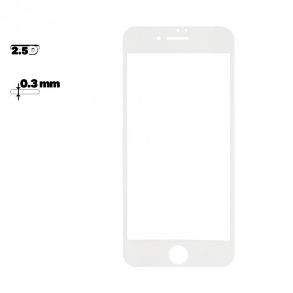 Защитное стекло Remax Perfect Tempered Glass для Apple iPhone 7, 8 с рамкой, белое