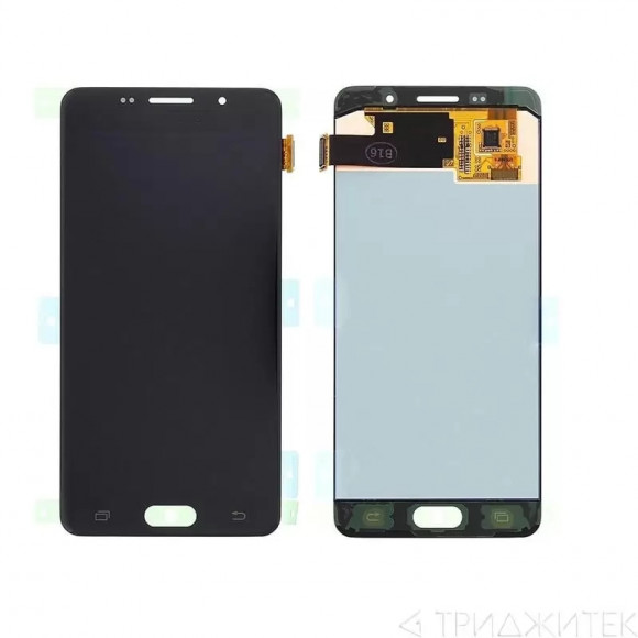 Дисплей для Samsung A510F Galaxy A5 (2016) 5"+ тачскрин (черный) (OLED)