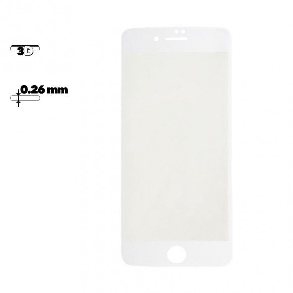 Защитное стекло Remax Gener Anti Blue-ray 3D Glass для Apple iPhone 7 Plus с рамкой, белое