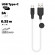 USB кабель Hoco X21 Plus Silicone Charging Cable For Type-C, 0.25 м (белый/черный)