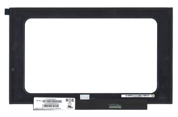 Матрица NT140WHM-N61, 14", TN, 1366x768 (HD), 30 pin, LED, Slim (тонкая), без креплений, матовая