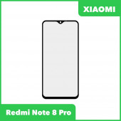 Стекло + OCA пленка для переклейки Xiaomi Redmi Note 8 Pro, черный