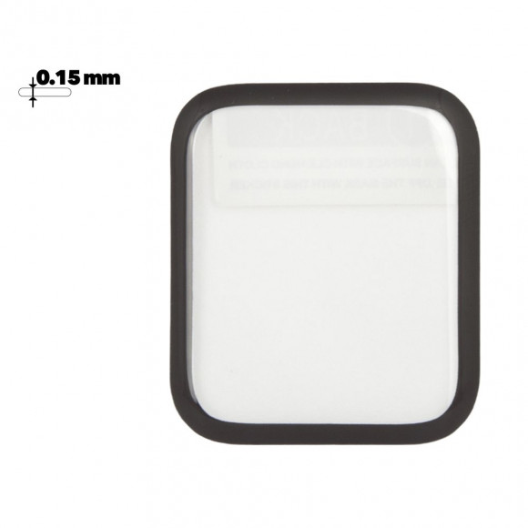 Защитное стекло Hoco для Apple Watch Series 4 Curved HD Silk Screen Tempered Glass (40мм), (черная рамка)