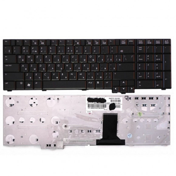 Клавиатура для ноутбука HP Elitebook 8730W черная, с джойстиком