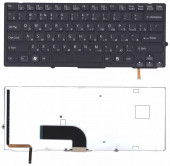 Клавиатура для ноутбука Sony Vaio VPC-SD VPC-SB, черная с подсветкой Клавиатура для ноутбука Sony Vaio VPC-SD VPC-SB, черная с подсветкой