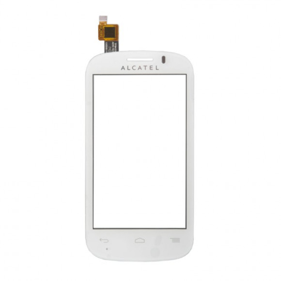 Сенсорное стекло (тачскрин) для Alcatel Pop C3 4033D, 4033, 4033A, 4033E, 4033X, белый