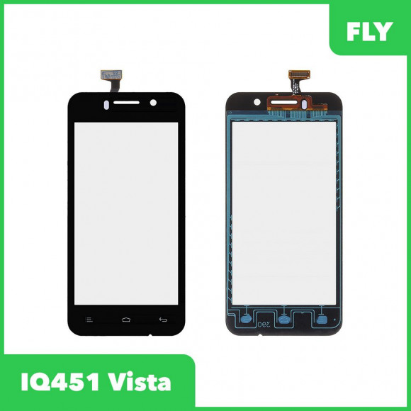 Сенсорное стекло (тачскрин) для Fly Magic (IQ446), черный