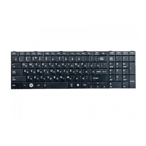Клавиатура для ноутбука TOSHIBA Satellite С70 черная РУССКАЯ РАСКЛАДКА