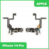 Системный разъем (разъем зарядки) для iPhone 14 Pro, микрофон (черный) Системный разъем (разъем зарядки) для iPhone 14 Pro, микрофон (черный)