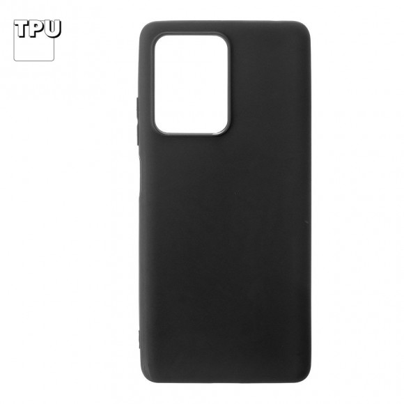 Силиконовый чехол "LP" для Xiaomi Redmi Note 12 Pro+ TPU (черный непрозрачный) европакет