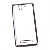 Чехол силиконовый "LP" для Sony Xperia C3 TPU (прозрачный с черной хром рамкой) Чехол силиконовый "LP" для Sony Xperia C3 TPU (прозрачный с черной хром рамкой)