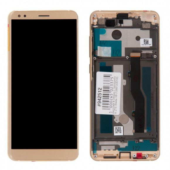 Дисплей в сборе с тачскрином ZTE Blade V9 (126572001009) золотой оригинал