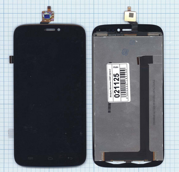 Модуль (матрица + тачскрин) для Micromax Canvas Doodle 2 (A240), черный